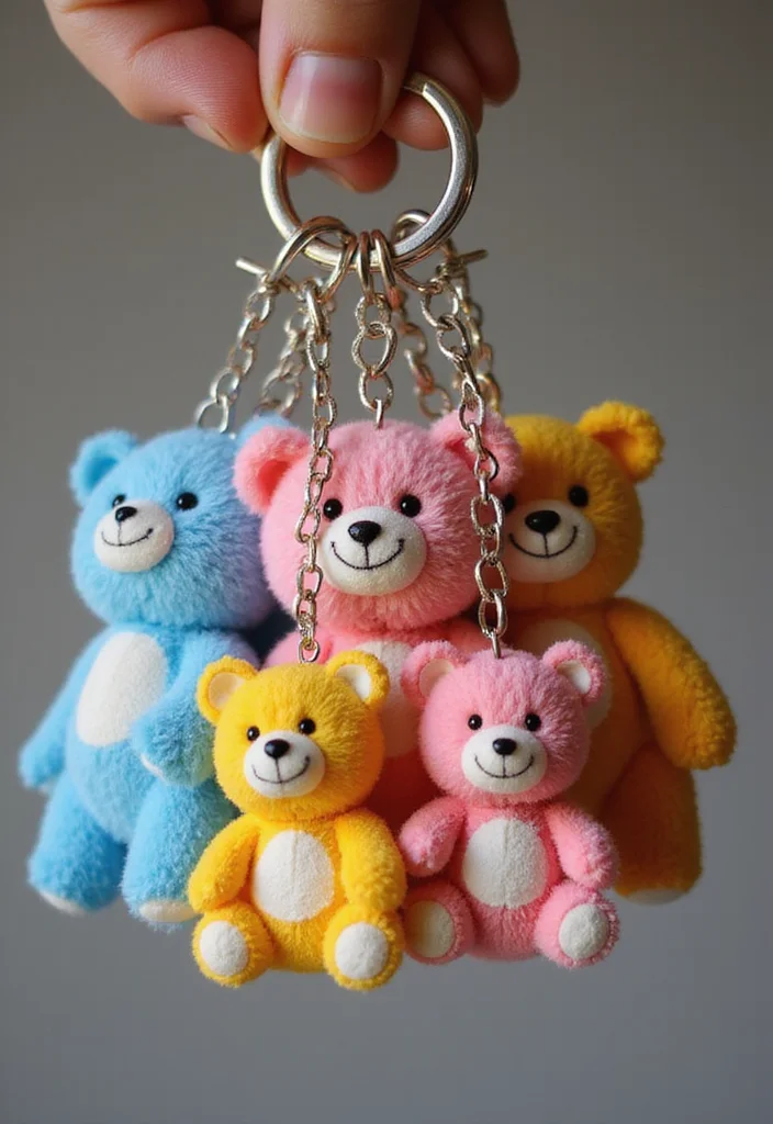 26 Sweet Crochet Teddy Bear Patterns Free Projects for Beginners - 4. Teddy Bear Keychain