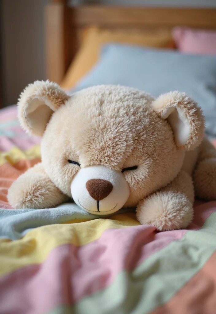 26 Sweet Crochet Teddy Bear Patterns Free Projects for Beginners - 6. Sleepy Bear Pillow