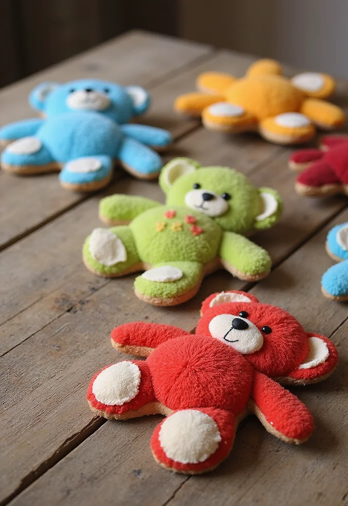 26 Sweet Crochet Teddy Bear Patterns Free Projects for Beginners - 7. Teddy Bear Coaster Set