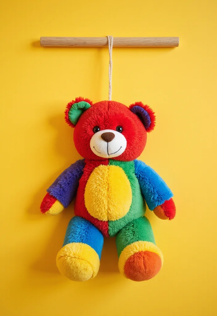 26 Sweet Crochet Teddy Bear Patterns Free Projects for Beginners - 8. Teddy Bear Wall Hanging
