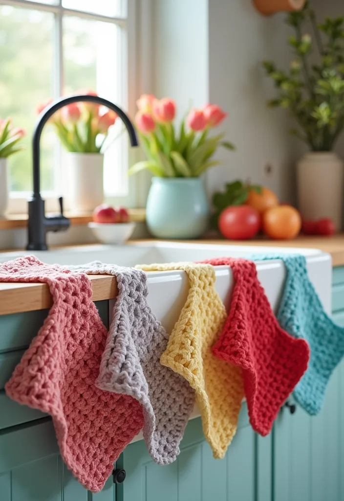 27 Charming Ideas on How to Crochet a Heart for Gifts & Decor - 22. Heart Dishcloths