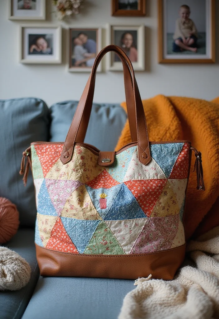 27 Chic Crochet Bag Patterns: Free Designs to DIY Quickly - 17. Patchwork Bag