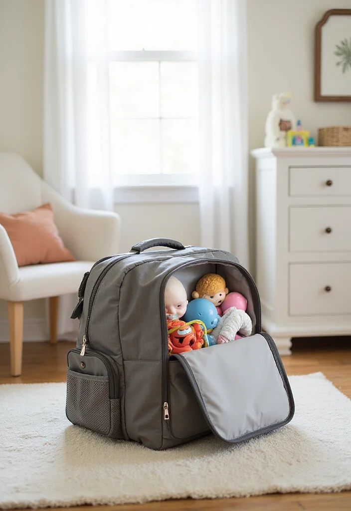 27 Chic Crochet Bag Patterns: Free Designs to DIY Quickly - 25. Functional Diaper Bag