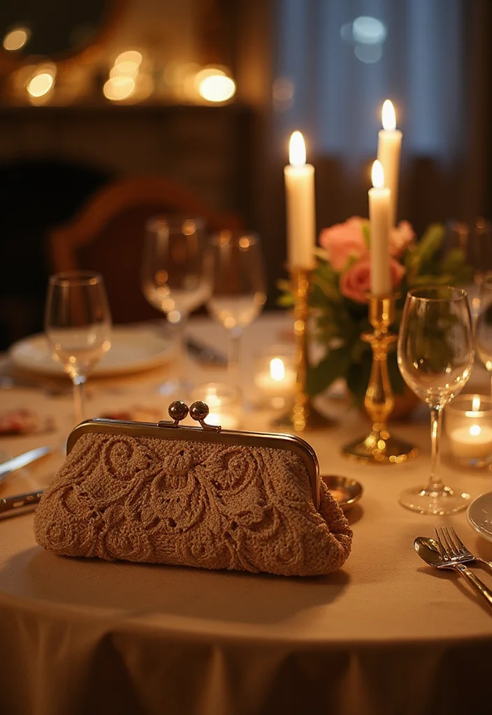 27 Chic Crochet Bag Patterns: Free Designs to DIY Quickly - 3. Elegant Evening Clutch