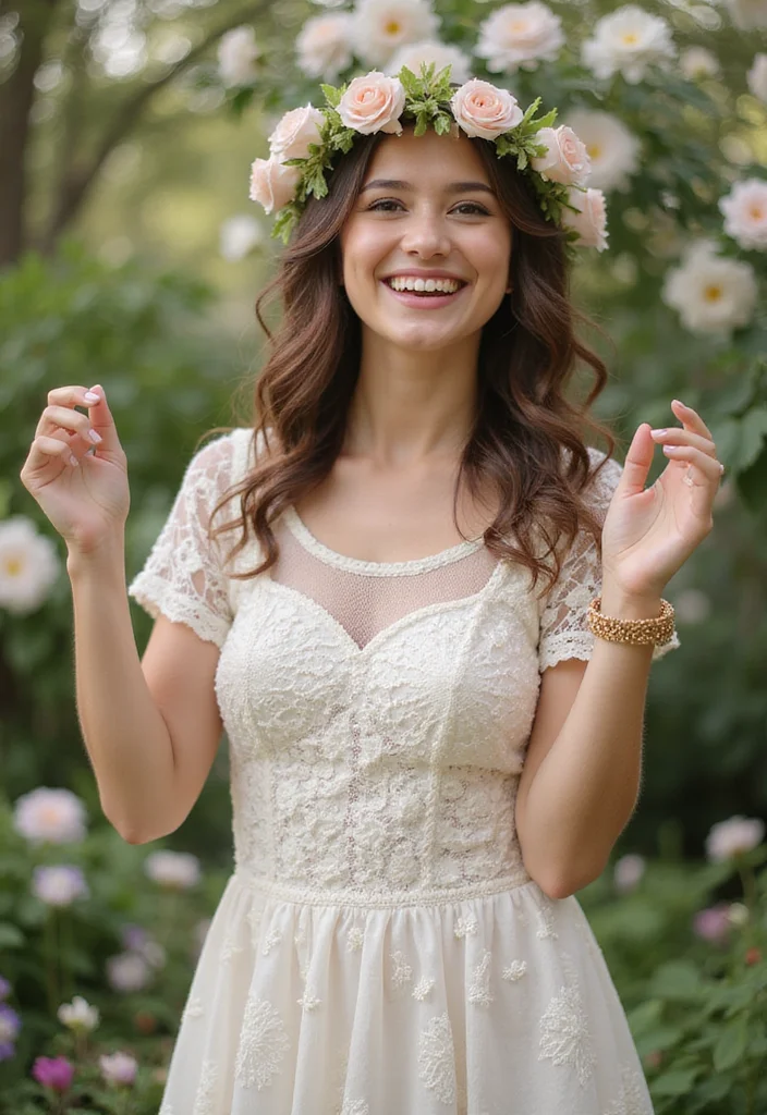 27 Creative Crochet Doll Clothes Free Pattern Collections Kids Adore - 11. Flower Girl Dress