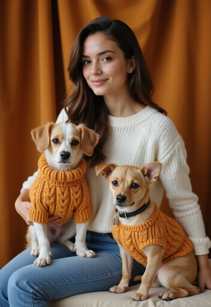 27 Cute Crochet Dog Sweater Free Pattern Projects for Your Pup - 1. Classic Cable Knit Dog Sweater
