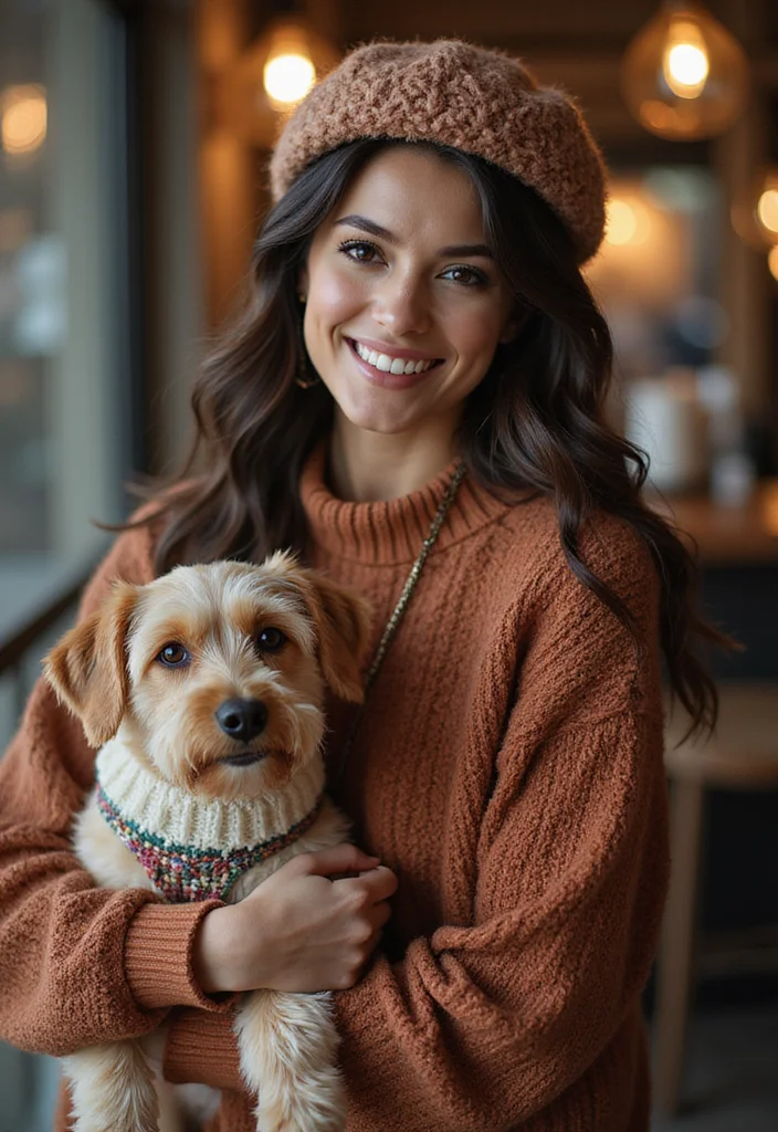 27 Cute Crochet Dog Sweater Free Pattern Projects for Your Pup - 16. Celebrity-Inspired Sweater
