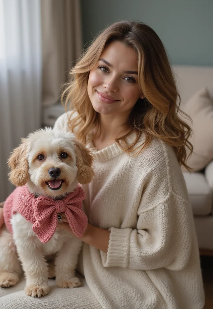 27 Cute Crochet Dog Sweater Free Pattern Projects for Your Pup - 21. Over-sized Bow Sweater