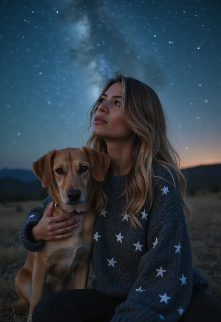 27 Cute Crochet Dog Sweater Free Pattern Projects for Your Pup - 22. Starry Night Sweater