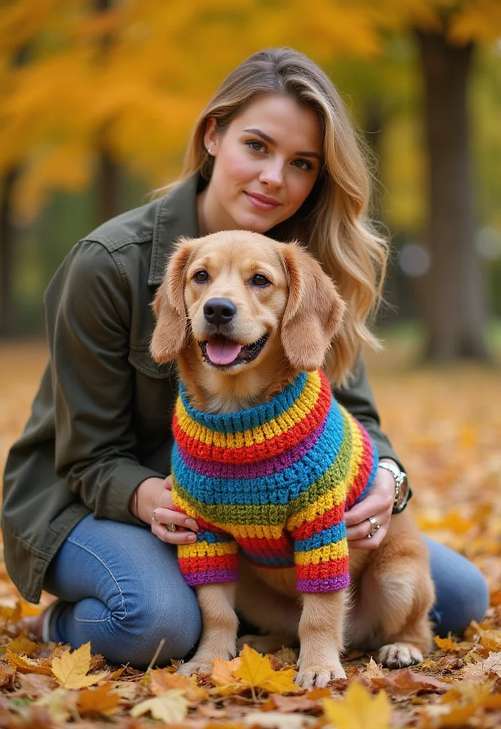 27 Cute Crochet Dog Sweater Free Pattern Projects for Your Pup - 3. Adorable Hoodie Sweater