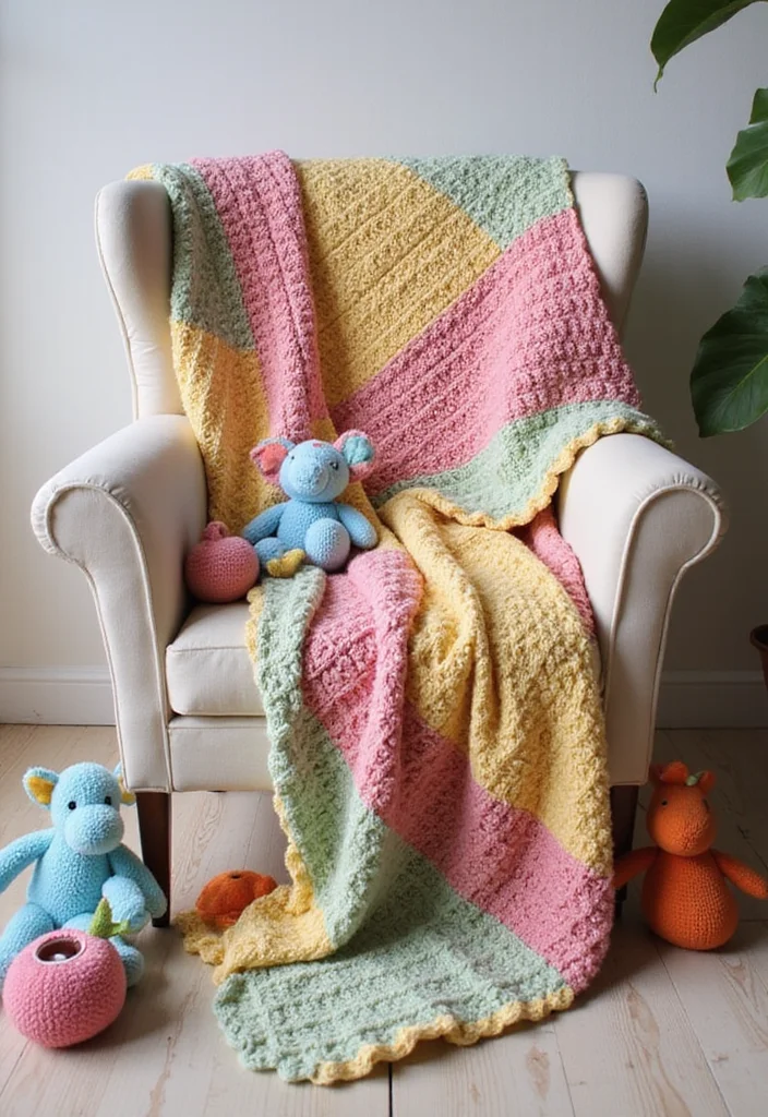 27 Easy Crochet Baby Blanket Free Pattern Designs to Make This Weekend - 10. Bobble Stitch Blanket