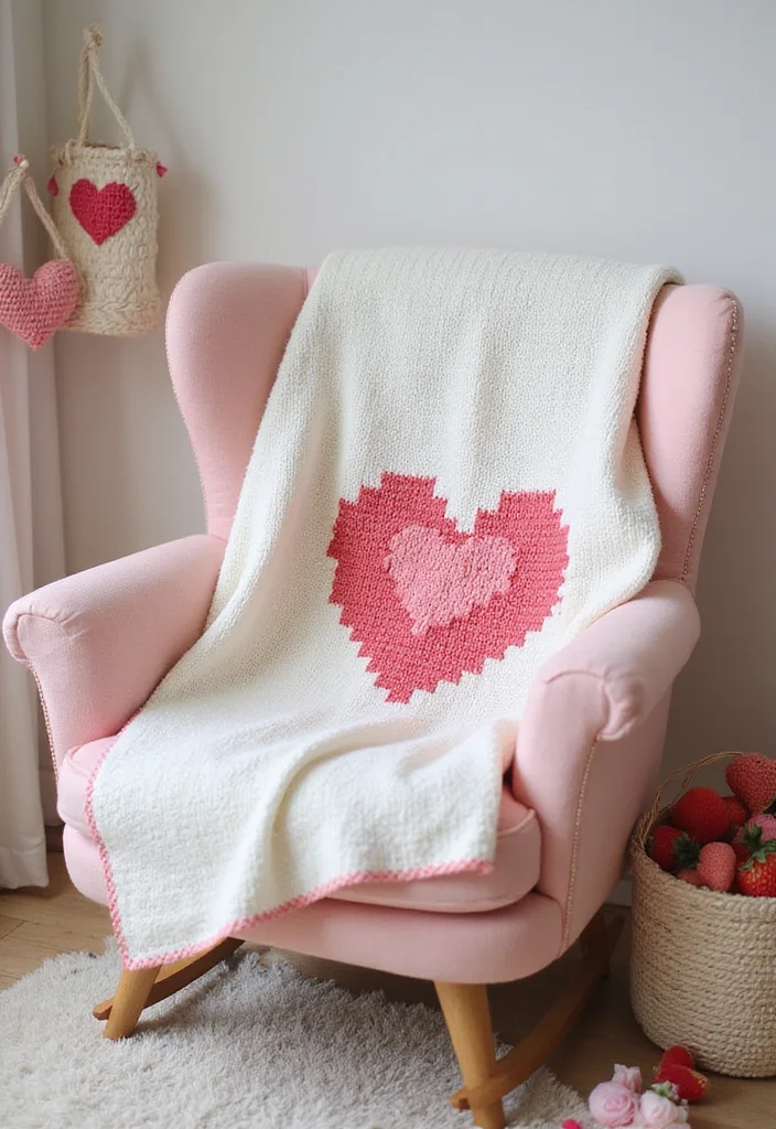 27 Easy Crochet Baby Blanket Free Pattern Designs to Make This Weekend - 25. Heart Stitch Blanket