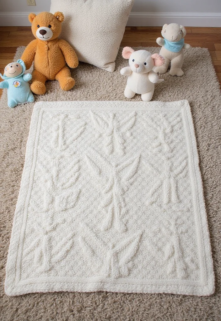 27 Easy Crochet Baby Blanket Free Pattern Designs to Make This Weekend - 6. Block Stitch Blanket