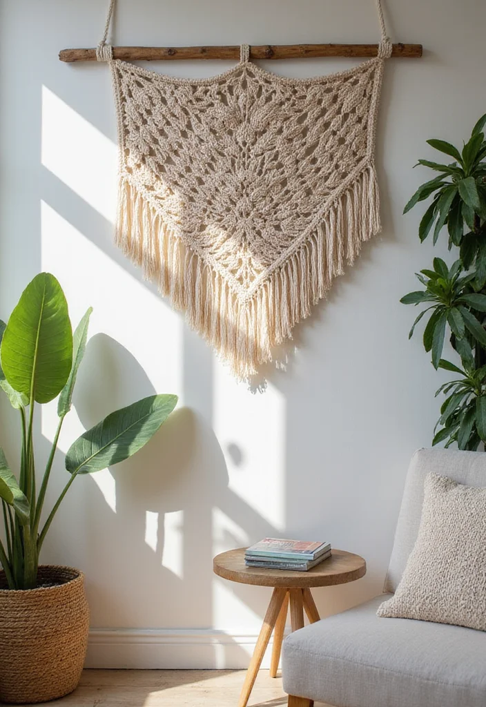 27 Fashionable Crochet Clothing and Accessories to DIY - 10. Decorative Crochet Wall Hangings