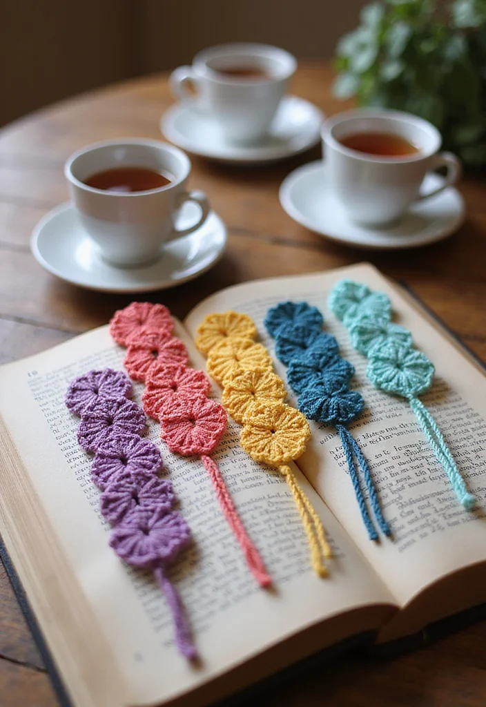 27 Fashionable Crochet Clothing and Accessories to DIY - 18. Crochet Bookmarks