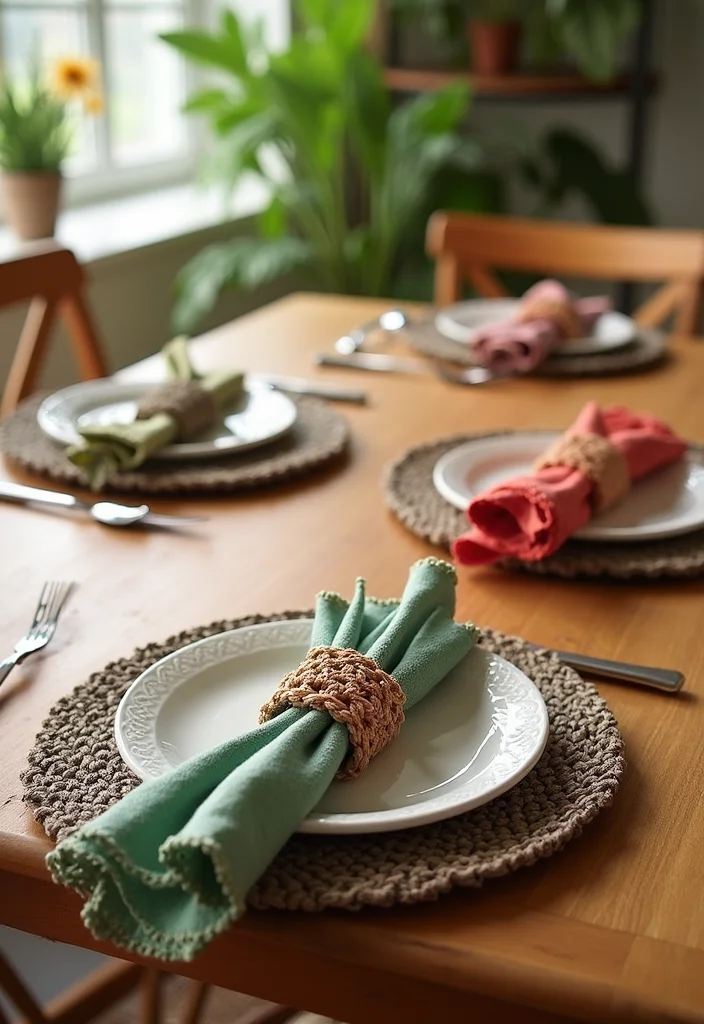 27 Fashionable Crochet Clothing and Accessories to DIY - 19. Crochet Napkin Holders