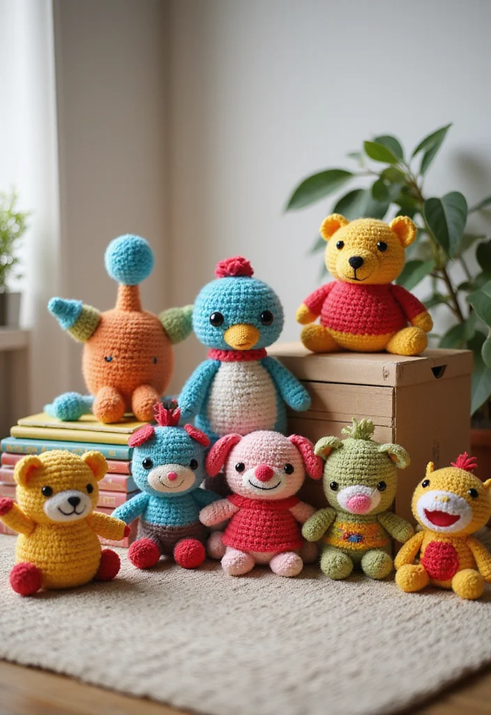 27 Fashionable Crochet Clothing and Accessories to DIY - 20. Crochet Stuffed Toys