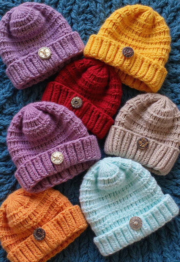 27 Fun Ideas on What to Crochet When Bored (Quick & Cute) - 16. Cozy Crochet Beanies