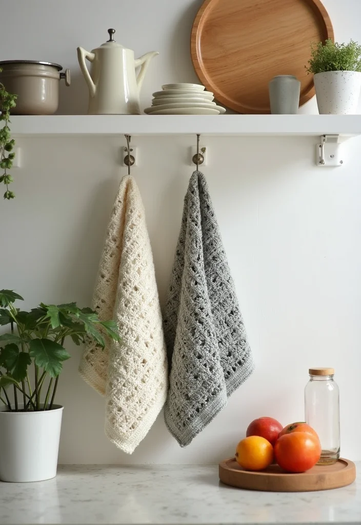 27 Fun Ideas on What to Crochet When Bored (Quick & Cute) - 20. Practical Crochet Hand Towels