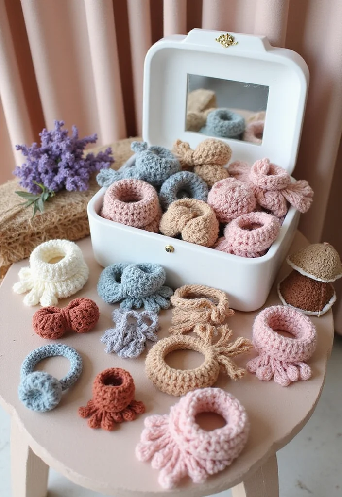 27 Fun Ideas on What to Crochet When Bored (Quick & Cute) - 22. Chic Crochet Hair Accessories