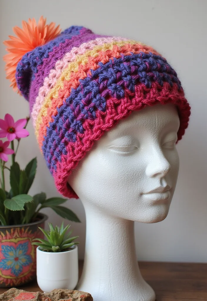 27 Simple Crochet Beanie Pattern Free Ideas Anyone Can Make - 17. Reversible Beanie