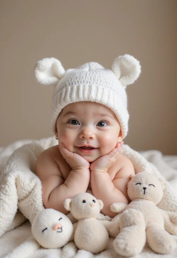 27 Simple Crochet Beanie Pattern Free Ideas Anyone Can Make - 27. Baby Beanie with Ears