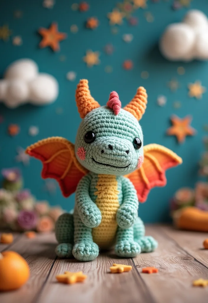 28 Adorable Crochet Amigurumi Free Patterns Kids Will Love - 13. Mysterious Dragon