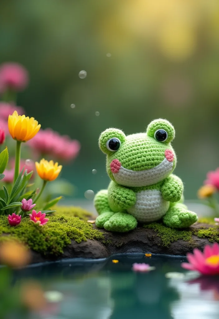 28 Adorable Crochet Amigurumi Free Patterns Kids Will Love - 16. Sweet Frog