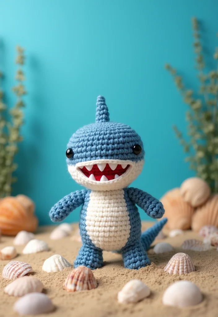 28 Adorable Crochet Amigurumi Free Patterns Kids Will Love - 17. Fun Shark
