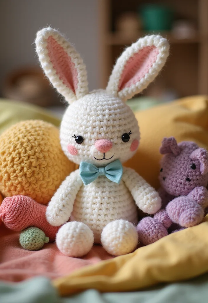 28 Adorable Crochet Amigurumi Free Patterns Kids Will Love - 18. Lovely Rabbit