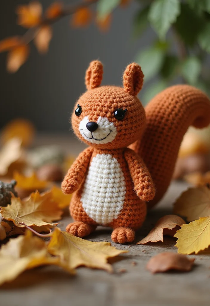 28 Adorable Crochet Amigurumi Free Patterns Kids Will Love - 19. Charming Squirrel