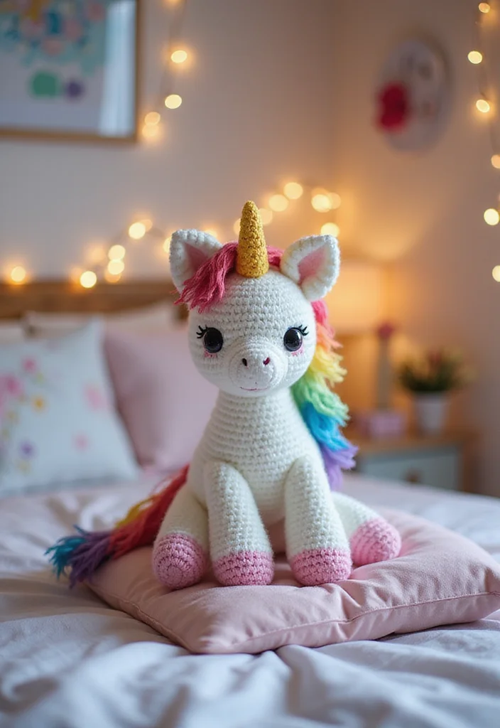 28 Adorable Crochet Amigurumi Free Patterns Kids Will Love - 2. Whimsical Unicorn