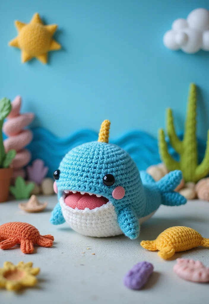 28 Adorable Crochet Amigurumi Free Patterns Kids Will Love - 21. Joyful Whale