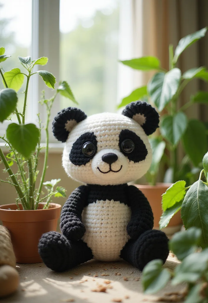 28 Adorable Crochet Amigurumi Free Patterns Kids Will Love - 22. Playful Panda