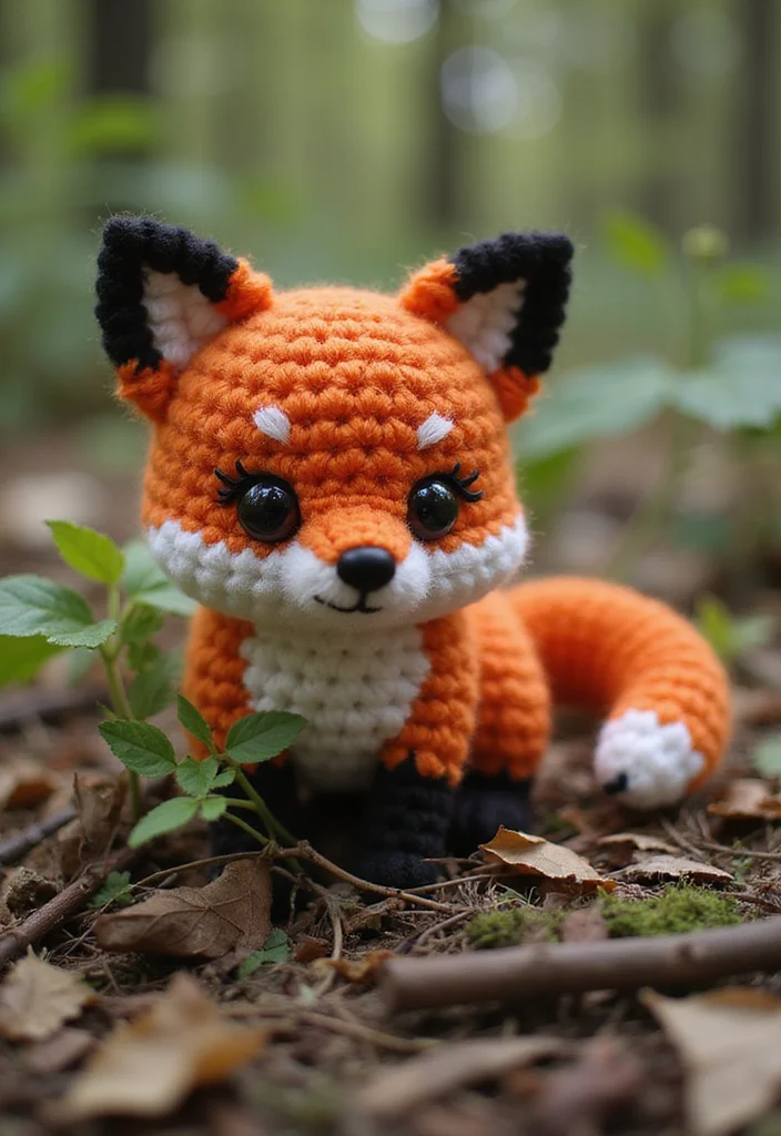 28 Adorable Crochet Amigurumi Free Patterns Kids Will Love - 26. Cute Fox Cub