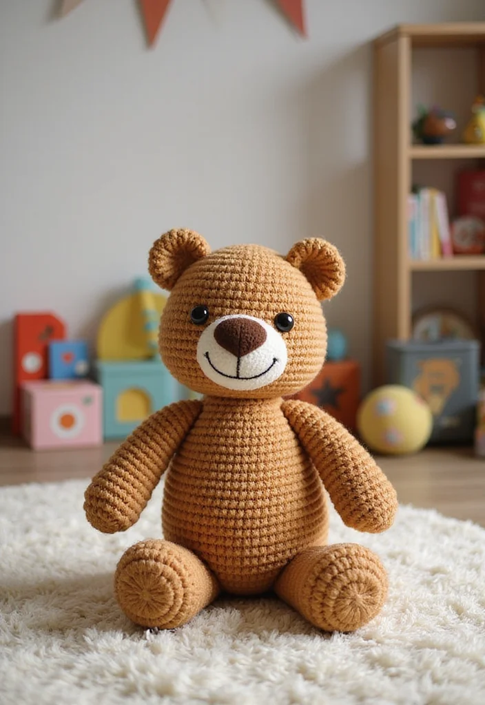 28 Adorable Crochet Amigurumi Free Patterns Kids Will Love - 8. Adorable Bear