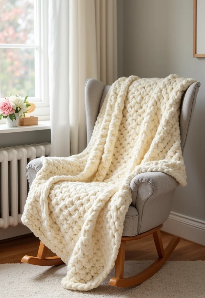28 Adorable Crochet Baby Blanket Free Pattern Ideas for New Moms - 13. Popcorn and Shell Blanket Combo