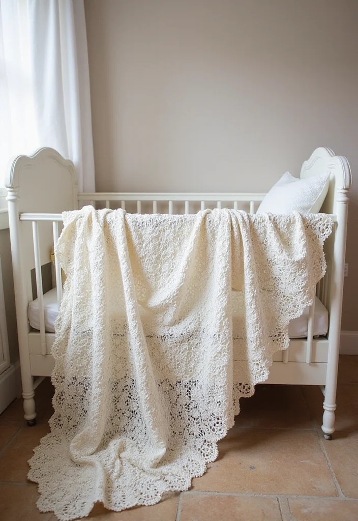 28 Adorable Crochet Baby Blanket Free Pattern Ideas for New Moms - 18. Lace Crochet Blanket