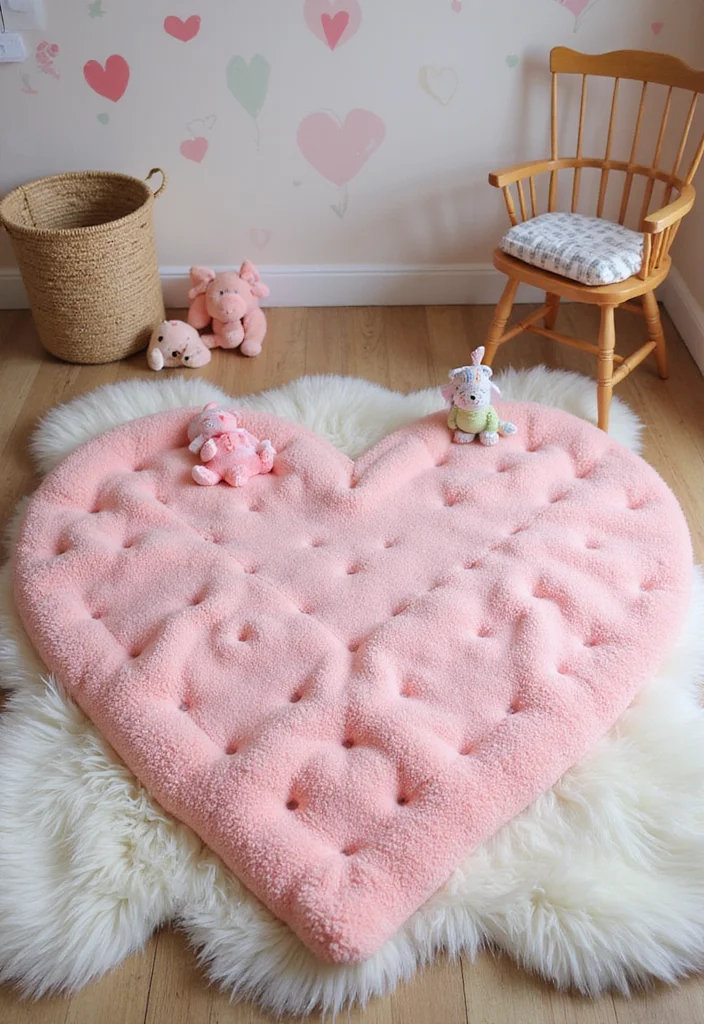 28 Adorable Crochet Baby Blanket Free Pattern Ideas for New Moms - 20. Heart-shaped Blanket