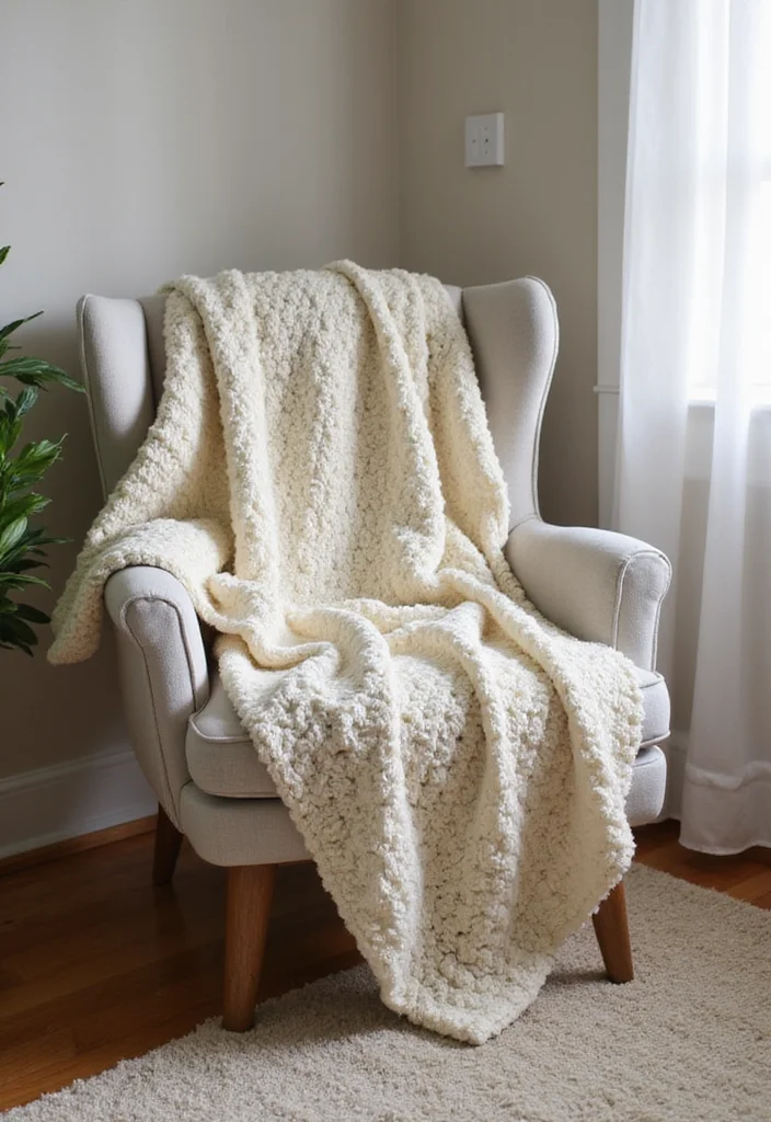 28 Adorable Crochet Baby Blanket Free Pattern Ideas for New Moms - 22. Beautifully Bobbled Blanket