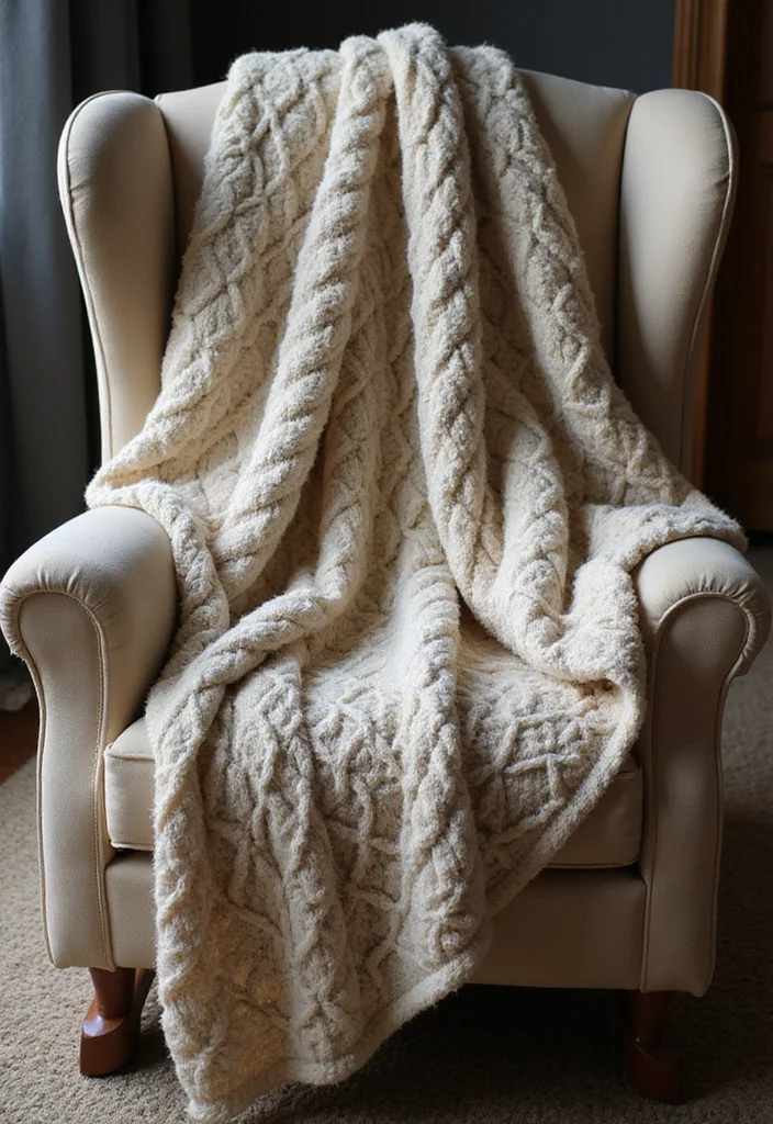 28 Adorable Crochet Baby Blanket Free Pattern Ideas for New Moms - 23. Twisted Cables Blanket