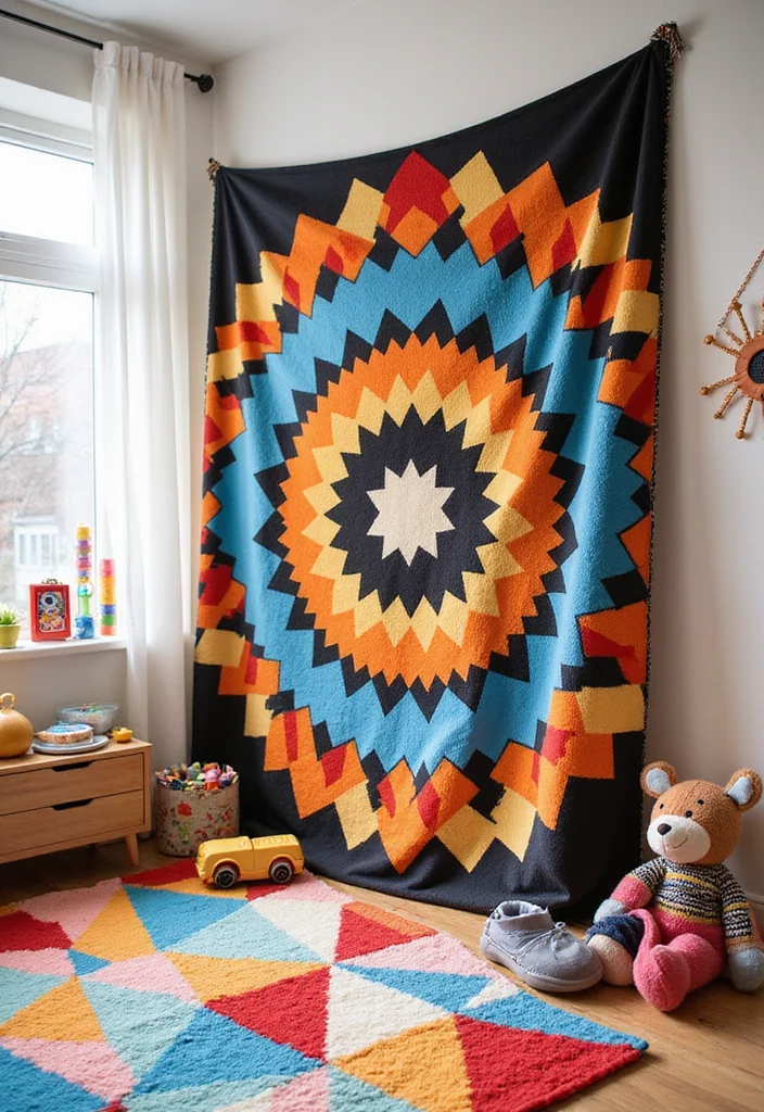 28 Adorable Crochet Baby Blanket Free Pattern Ideas for New Moms - 24. Geometric Pattern Blanket