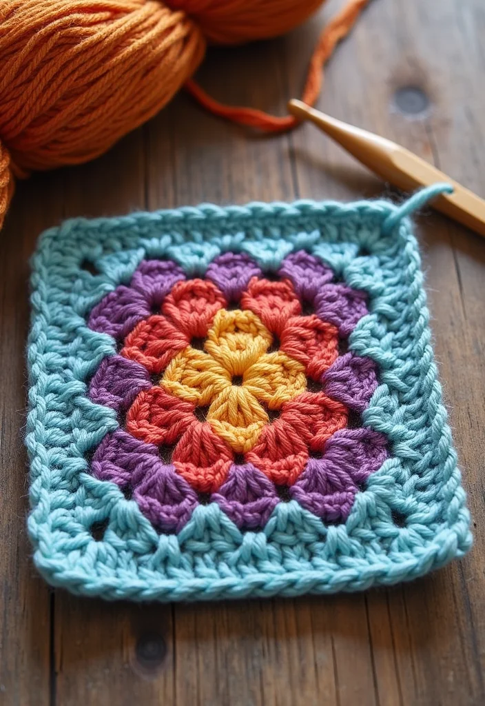 28 Beautiful Granny Square Crochet Pattern Diagram Ideas to Explore - 1. Classic Granny Square