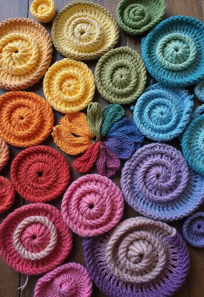 28 Beautiful Granny Square Crochet Pattern Diagram Ideas to Explore - 25. Spiral Granny Square