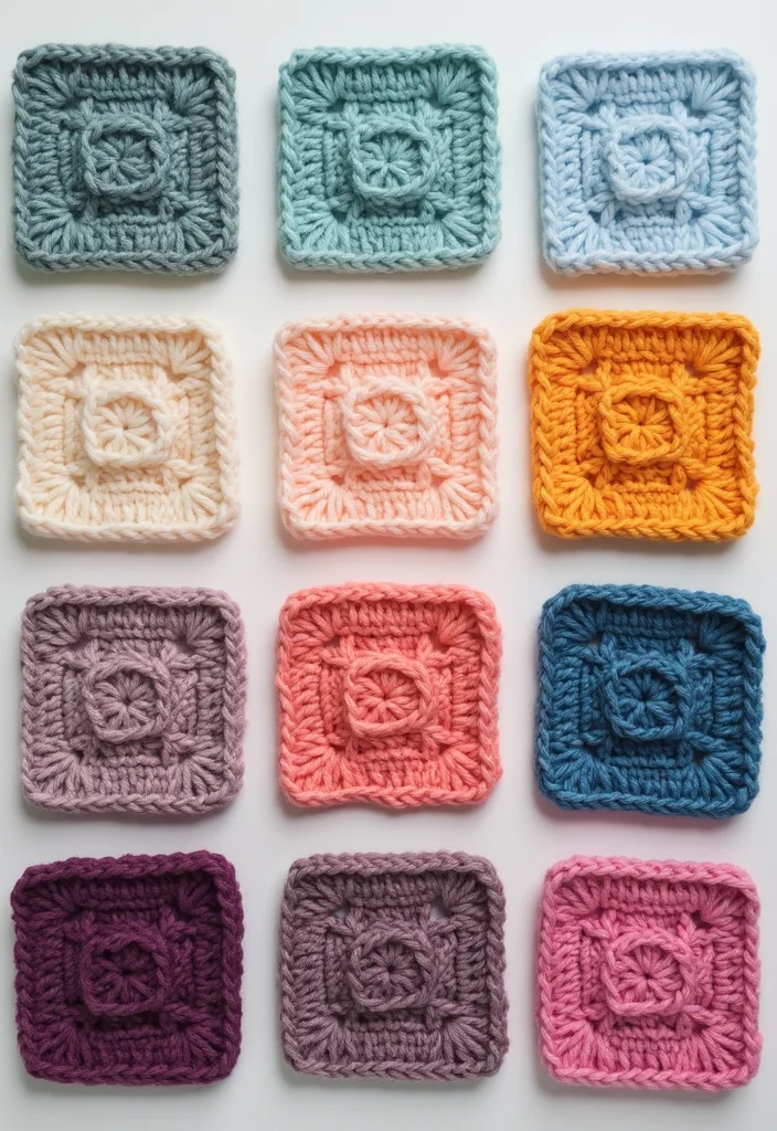 28 Beautiful Granny Square Crochet Pattern Diagram Ideas to Explore - 8. Ombre Granny Square