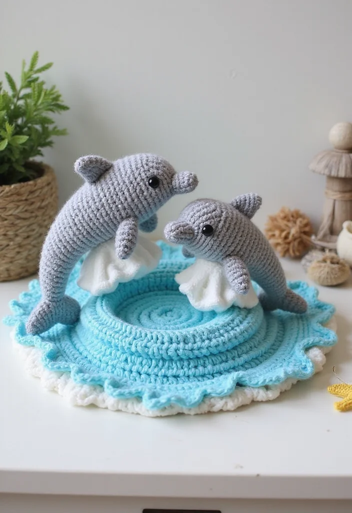 28 Cute Crochet Animals Free Patterns for Amigurumi Lovers - 19. Delightful Dolphins