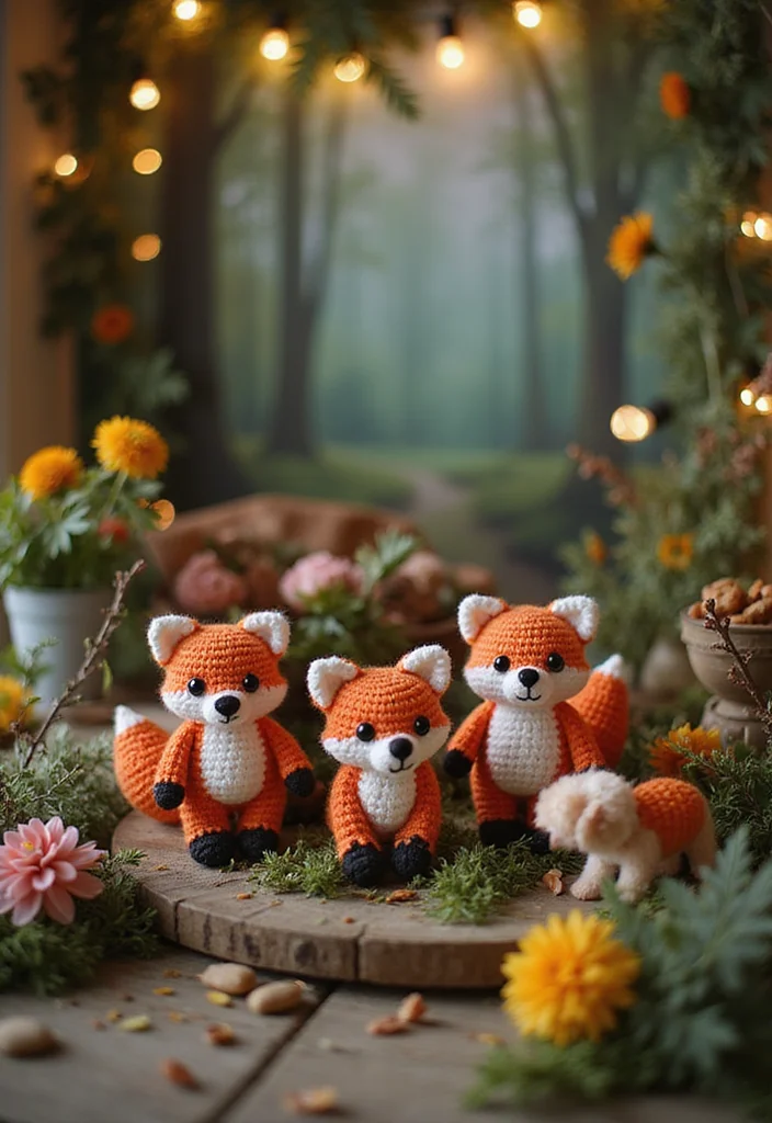 28 Cute Crochet Animals Free Patterns for Amigurumi Lovers - 23. Miniature Fox Kits