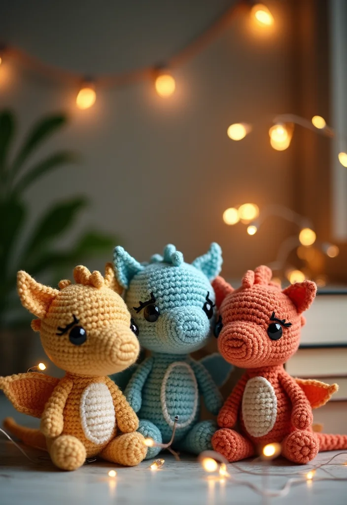 28 Cute Crochet Animals Free Patterns for Amigurumi Lovers - 26. Sweet Baby Dragons