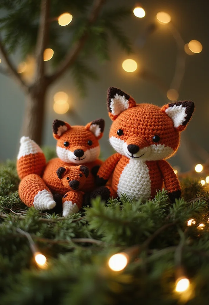 28 Cute Crochet Animals Free Patterns for Amigurumi Lovers - 5. Sweet Foxes