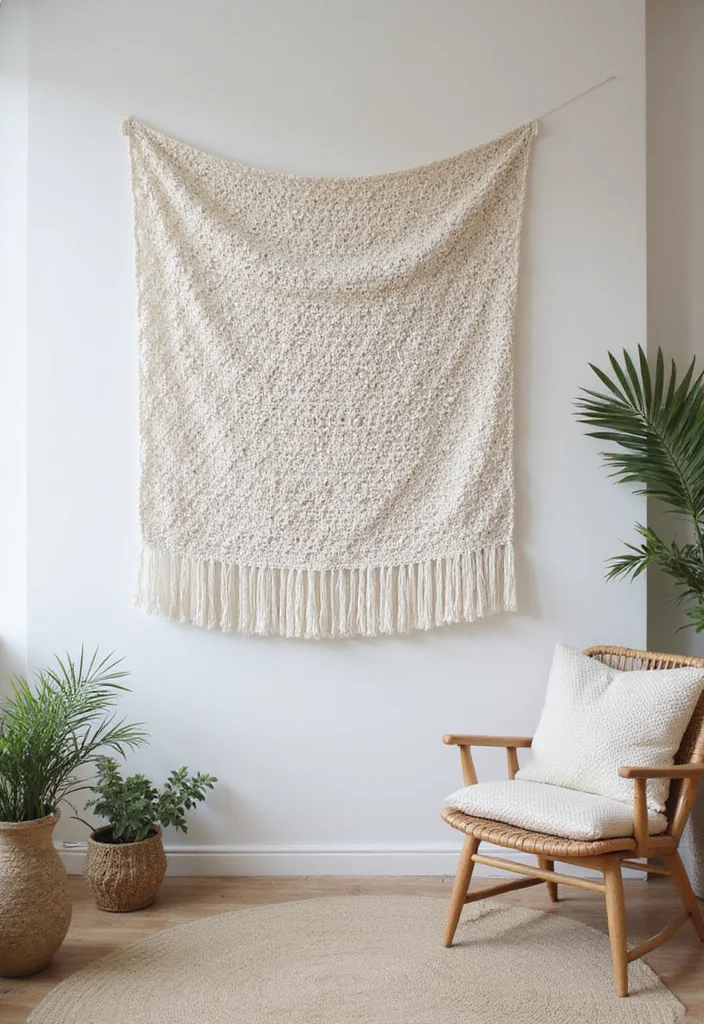 28 Detailed Crochet Tapestry Pattern Free Charts for Inspiring Projects - 19. Minimalist Magic: Simple Tapestry